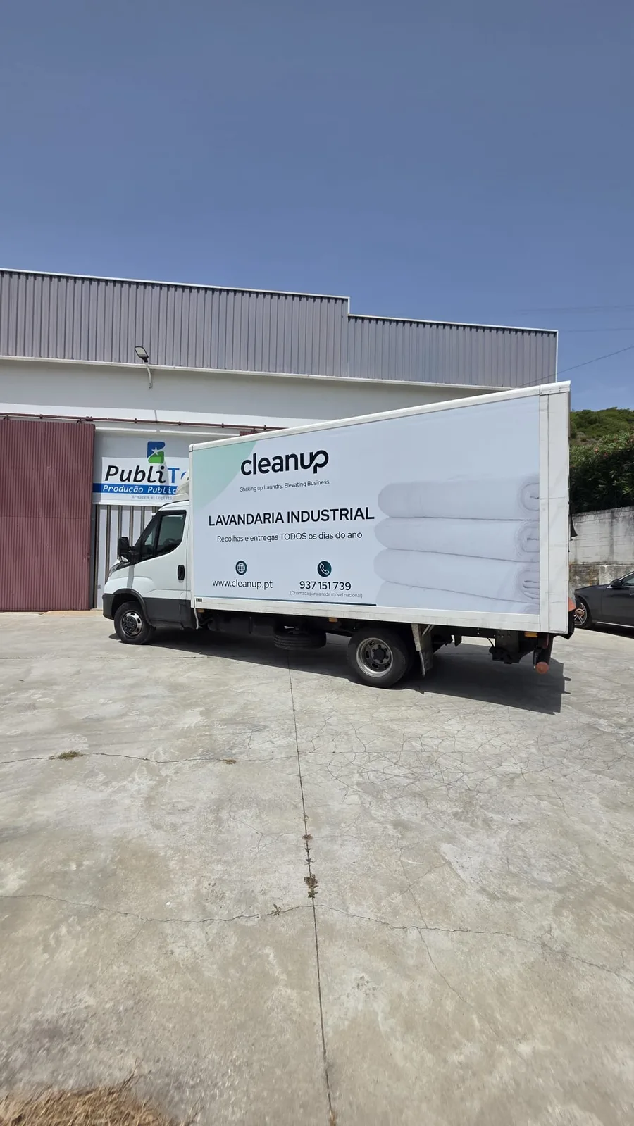 Decoração de camião – Cleanup Lavandaria Industrial