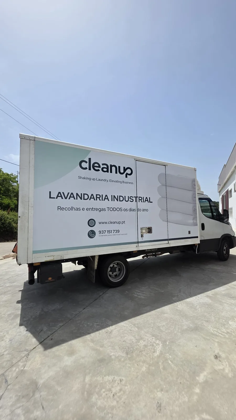 Decoração de camião – Cleanup Lavandaria Industrial